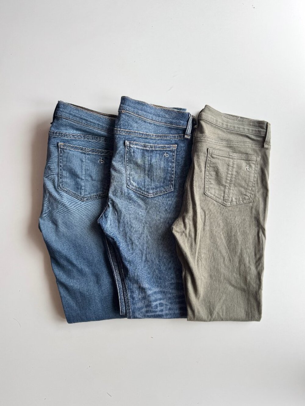 Lot of 3 RAG & BONE Mid Rise Skinny Jeans, Size 27